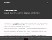 Tablet Screenshot of ladislexia.net